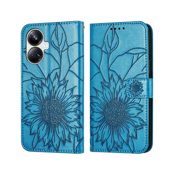 Shock-absorb Protection Case for OPPO Realme 10 Pro Plus - Blue