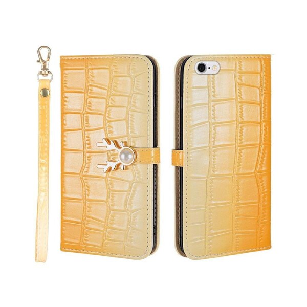 For iPhone 6 Plus/6S Plus Cover Wallet - Yellow