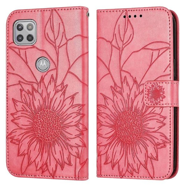 G 5G Wallet Case 3 Credit Card Slot ID Card Holder, PU Leather Flip Case - Rose Red