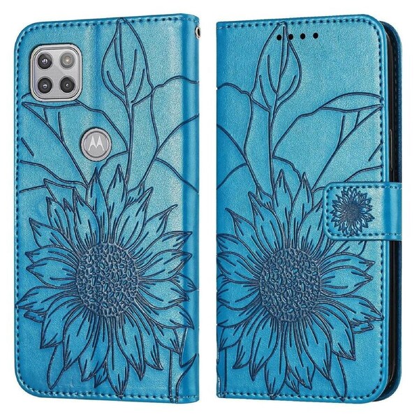 G 5G Wallet Case 3 Credit Card Slot ID Card Holder, PU Leather Flip Case - Blue