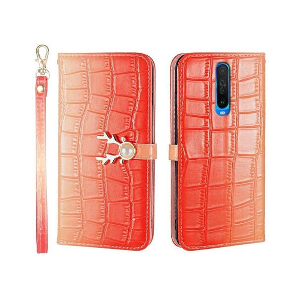 For Redmi K30 Cover Wallet - Red
