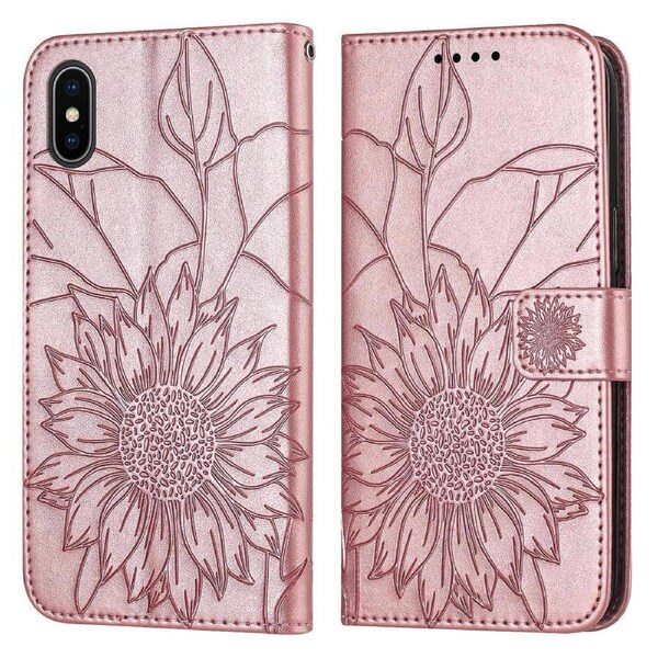 For iphone x xs Wallet Case,3 Credit Card Slot ID Card Holder,PU Leather Flip Case - Pink