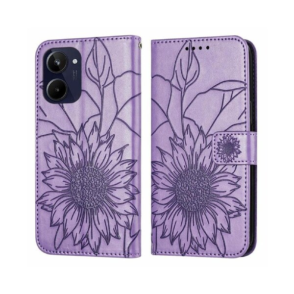 Shock-absorb Protection Case for OPPO Realme 10 4G - Purple