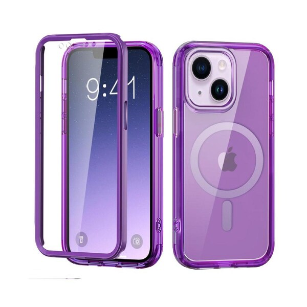 iPhone 14 Plus Case,Shockproof Phone Case ,Scratch-Resistant Back Cover-Deep Purple
