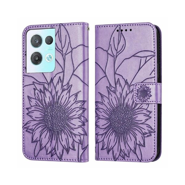 Shock-absorb Protection Case for OPPO Reno 8 Pro/ 8 Pro Plus - Purple