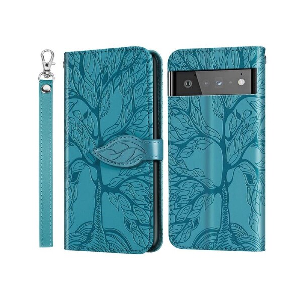 For Google Pixel 6 Cover with Kickstand - Blue