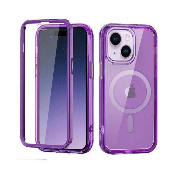 iPhone 15 Case,Shockproof Phone Case ,Scratch-Resistant Back Cover-Deep Purple