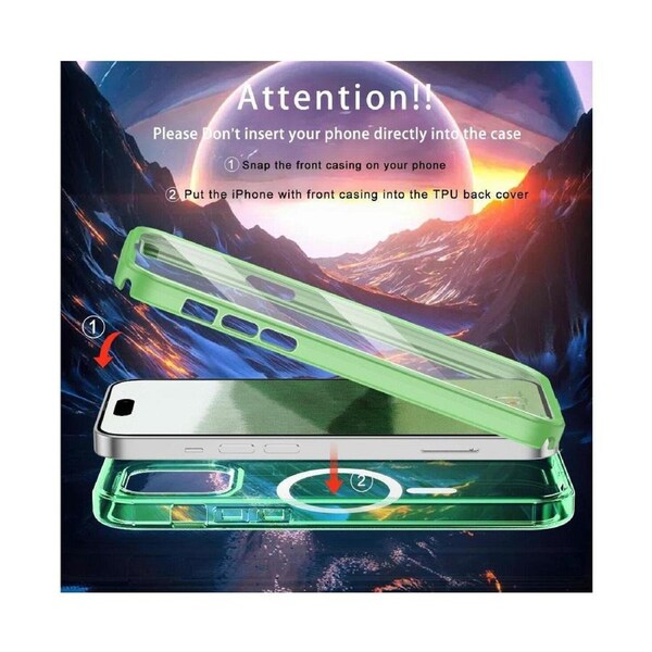 iPhone 12 Pro Max Case,Shockproof Phone Case ,Scratch-Resistant Back Cover-Green