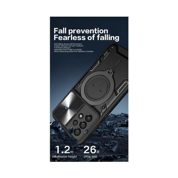 For Samsung Galaxy A33 5G Case, Magnetic Support Car Mount Magnetic Military Shell - Blue