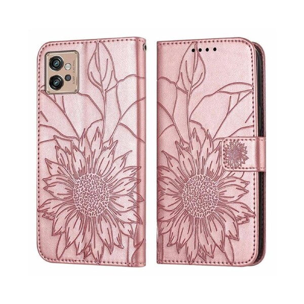 Shock-absorb Protection Case for Moto G32 - Rose Gold