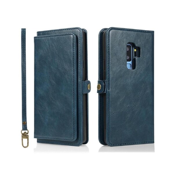 Detachable Phone Case for Easy Portability (Dark Blue), Wallet Case for Samsung Galaxy S9 Plus