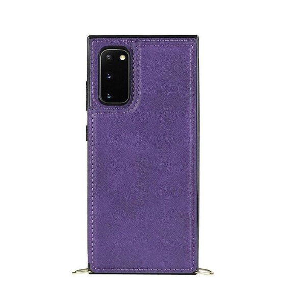 Cross body Lanyard Cover for Samsung Galaxy Note20 Case - Purple