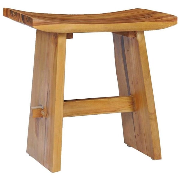 Wooden Stool Solid Teak Wood Multipurpose Bathroom Bedroom Living Room Furniture