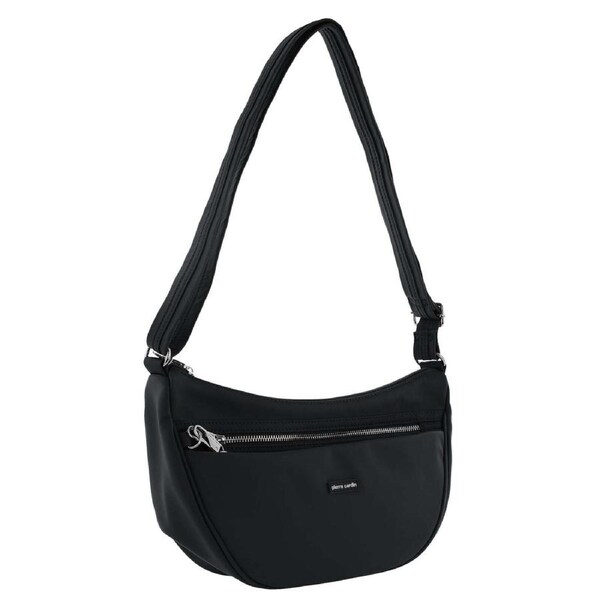 Pierre Cardin Slash Proof Anti Theft RFID Nylon Crossbody Bag in Black