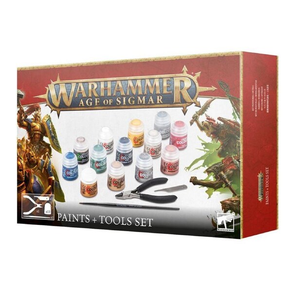 Warhammer: Age of Sigmar Paints + Tools Set