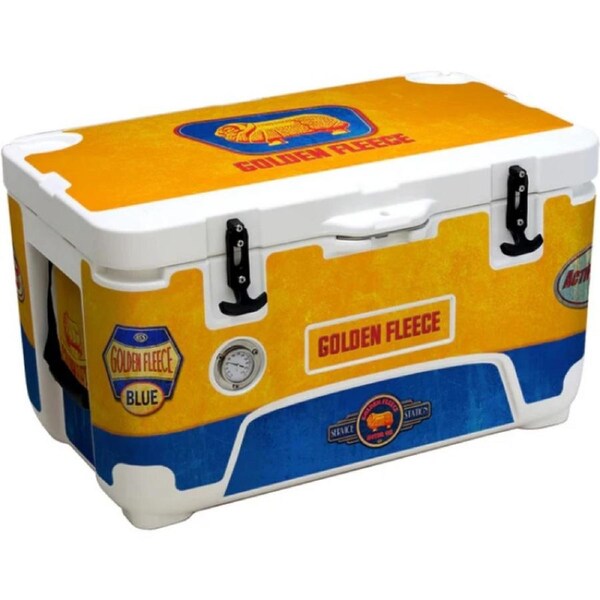 Golden Fleece Rhino Vintage Fuel Brand Roto Molded Foam Injected 50 Litre Ice Box With Longest Ice Retention