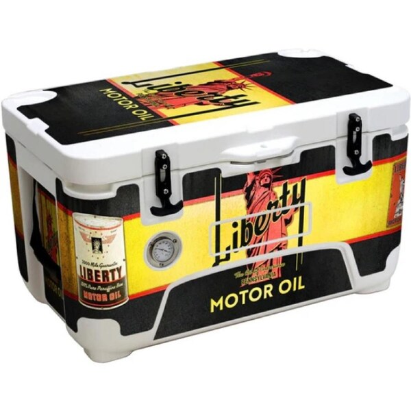 Liberty Rhino Vintage Fuel Brand Roto Molded Foam Injected 50 Litre Ice Box With Longest Ice Retention