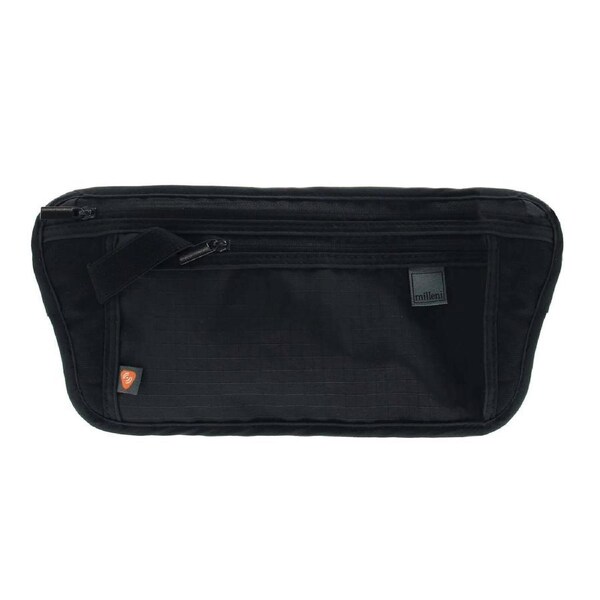 Milleni RFID Blocking Waist Stash Travel Money Hidden Belt - Black - One Size
