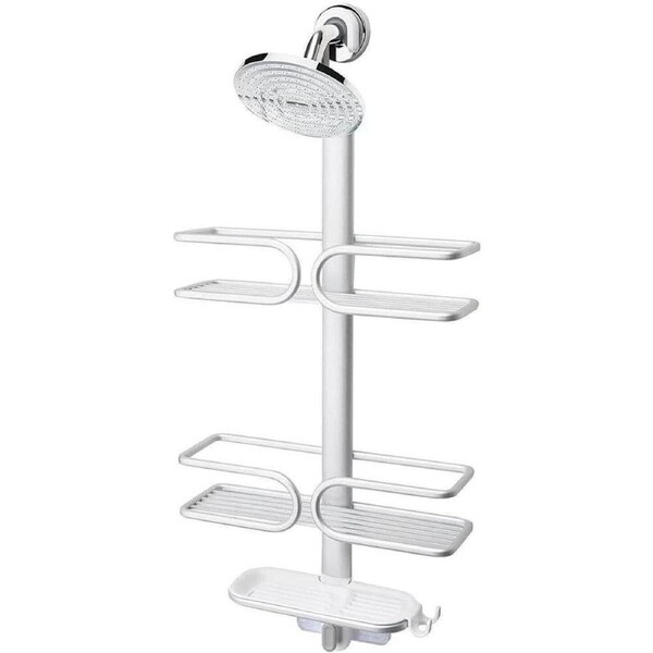 OXO 3 Tier Aluminium Shower Caddy Bath Rack Hanging Rust Proof