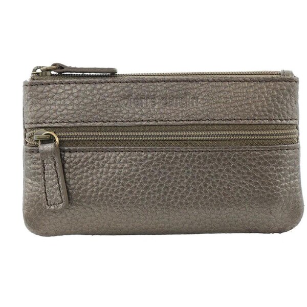 Pierre Cardin Womens Genuine Leather RFID Coin Purse Wallet - Bronze