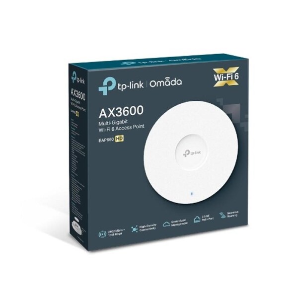 TP-Link EAP660 HD AX3600 Wireless Dual Band Multi-Gigabit Ceiling Access Point