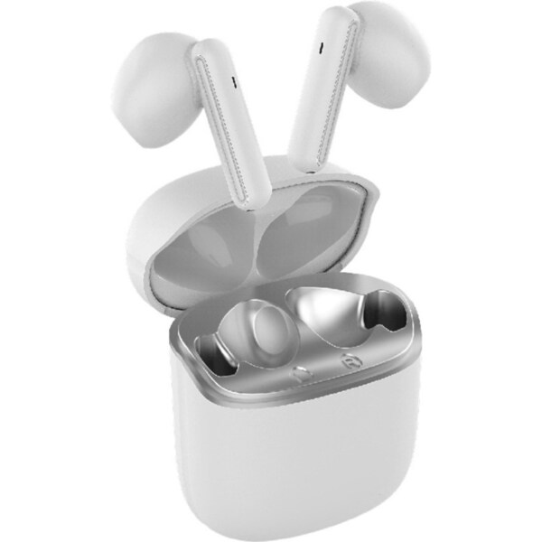 Sansai TWS Earphones Wireless Bluetooth 5.1 In-Ear w/ Charge Case 5x5 cm White