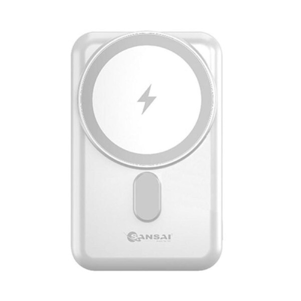 Sansai Power Bank USB-C 10000mAh 22.5W w/ Kickstand LED 11x7 cm Assorted