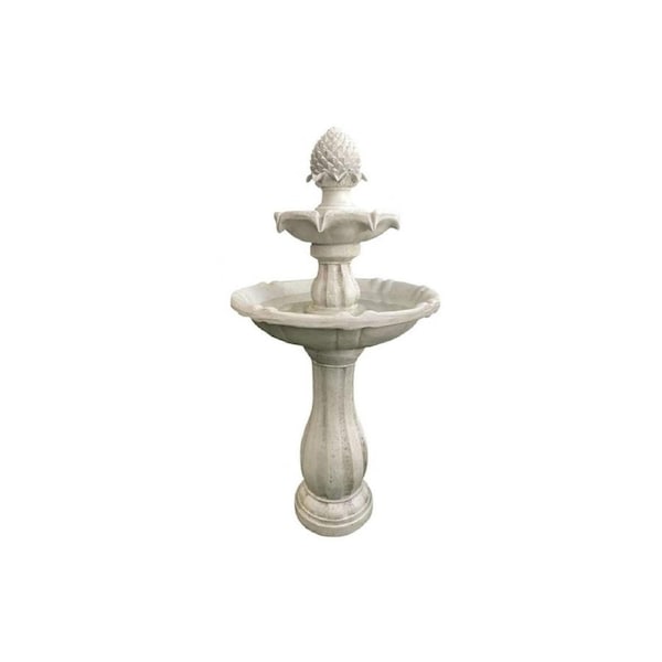 Bird Bath 3 Tier Solar Water Feature Ivory F921B5