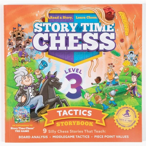 Thinking Cup Games Story Time Chess Level 3 Tactics Board Game Expansion 3y+
