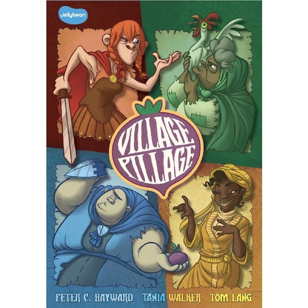Jellybean Games Village Pillage Kids Tabletop Strategy Fast-Pace Card Game 10y+