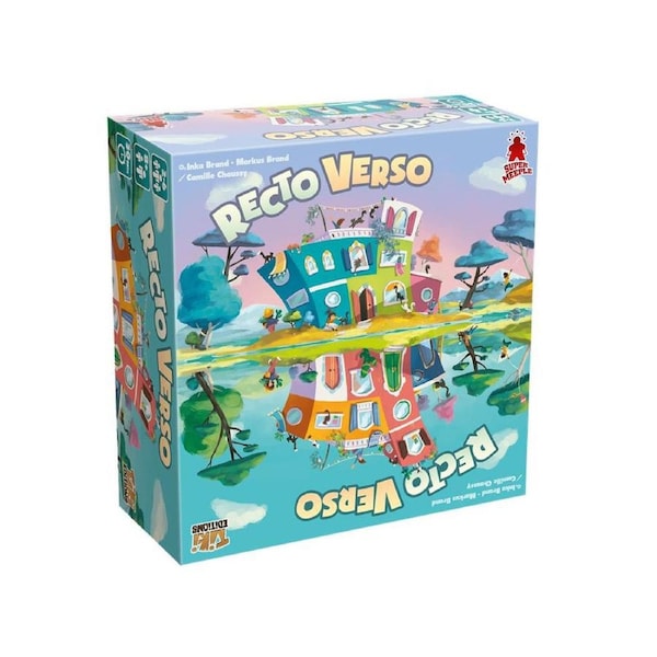 Super Meeple Recto Verso Kids Tabletop Building Strategy Play Board Game 8y+