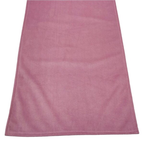 Pink Velour Table Runner 33cm
