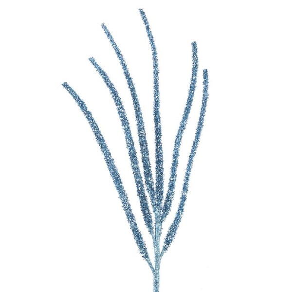 Pale Blue Glitter Stem 70cm