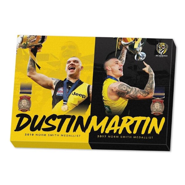 Richmond Tigers Dustin Martin Dusty Dual Norm Smith AFL Canvas