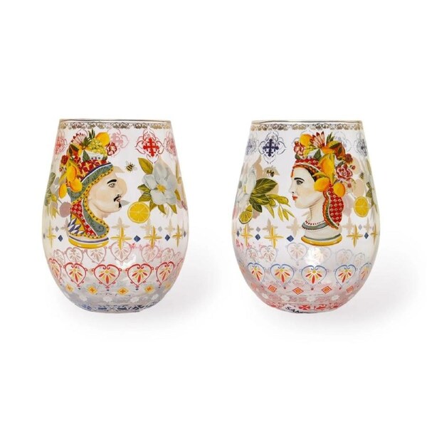 La La Land Italian Summer - Large Glass Tumblers