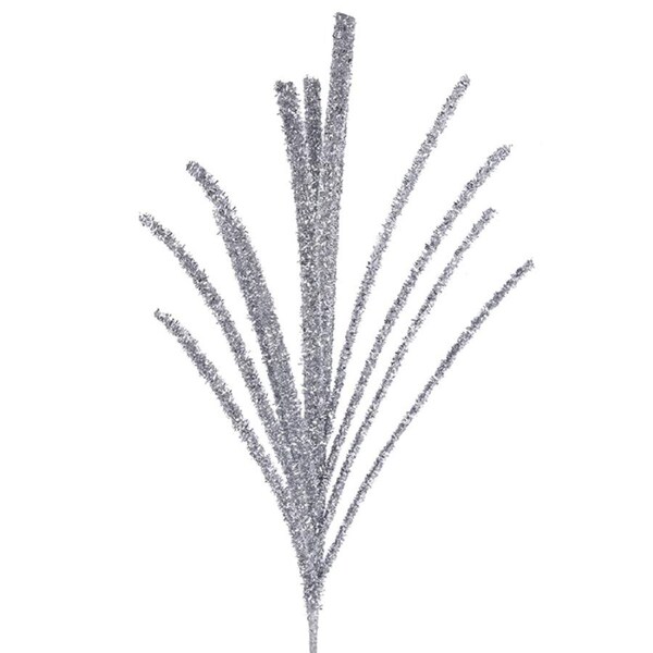 Silver Glitter Stem 72cm