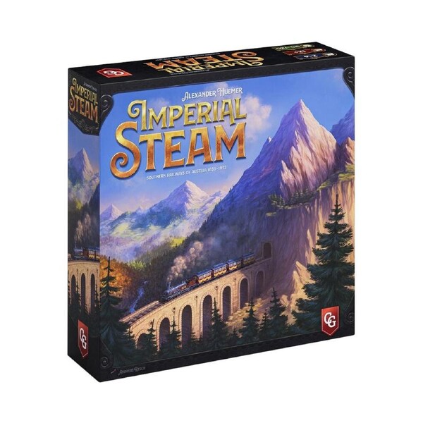 Capstone Games Imperial Steam Strategy Tabletop Railroad Building Board Game 12+