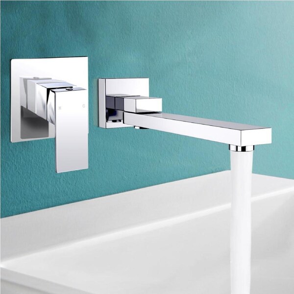 ACA Square Brass Bathroom Spa water Spout Faucet Shower Mixer Tap Chrome WELS