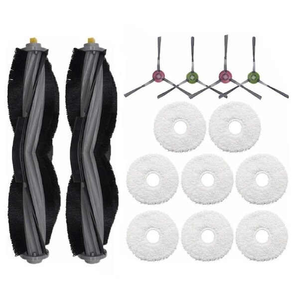 Floor 3 Station Robot Vacuum Accessories Kit: Main Brush, Side Brush, Mop