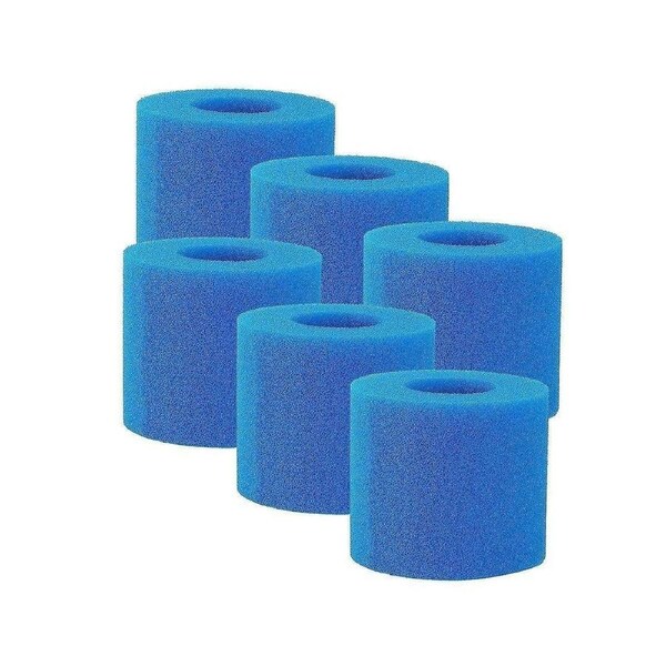 Reusable Pool Filter Foam Sponge Replacement, 6 PCS