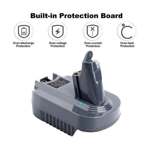 V6 Adapter for 18V Lithium Battery, Convert to SV04 SV05 Use