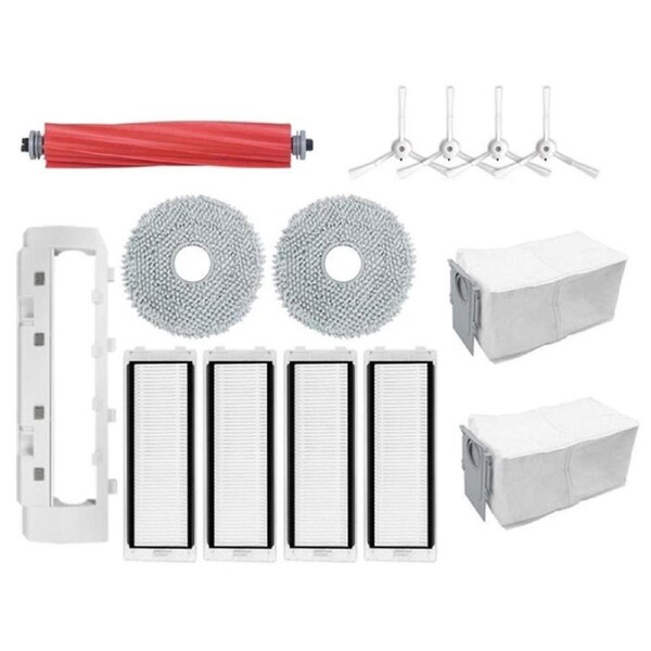 14Pcs Accessories Kit for Q/P10 A7400rr Robot Vacuum: Main Side Brushes