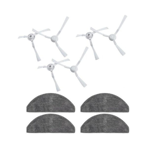 Main Brush, Side Brush, Mop Cloth, Filter for E10 E12 B112 Robot Vacuum