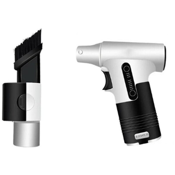 Car Mini Vacuum Cleaner & PC Air Blower with Multifunction Brush Turbo Fan