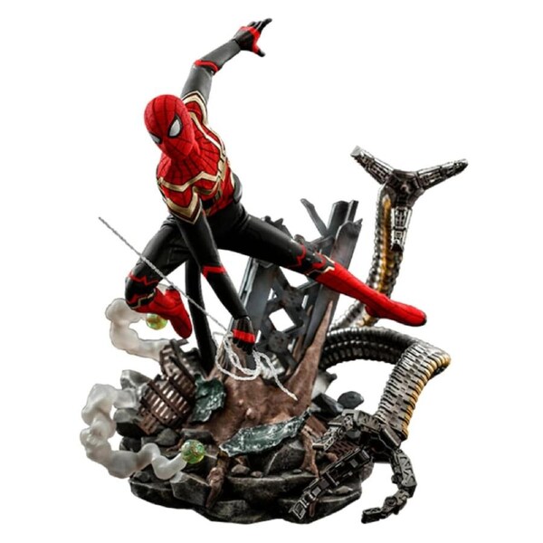 Hot Toys Spider-Man: No Way Home Spider-Man Integrated Suit Deluxe 1:6 Scale Action Figures