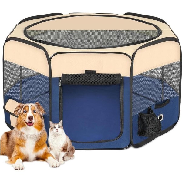 36 Portable Dog Playpen for Small & Large Pets - Indoor/Outdoor Use