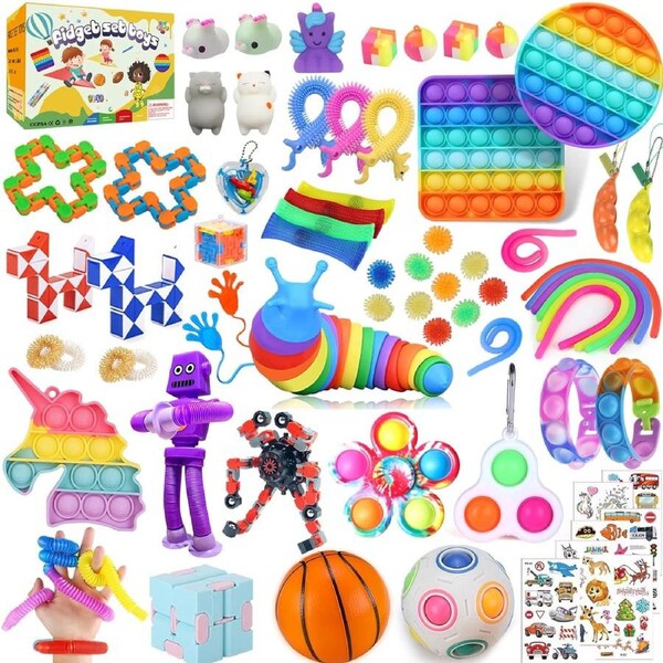 80 Pack Fidget Toys Set for Stress Relief and Sensory Play