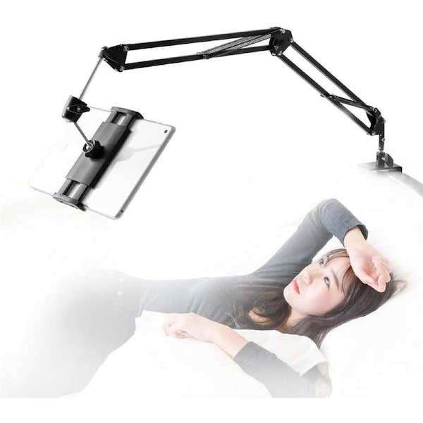 360 Rotating Bed Tablet Mount Holder for 4-11 Inch Devices