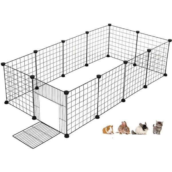 DIY Pet Playpen for Small Animals - Indoor/Outdoor Metal Fence (12pcs)