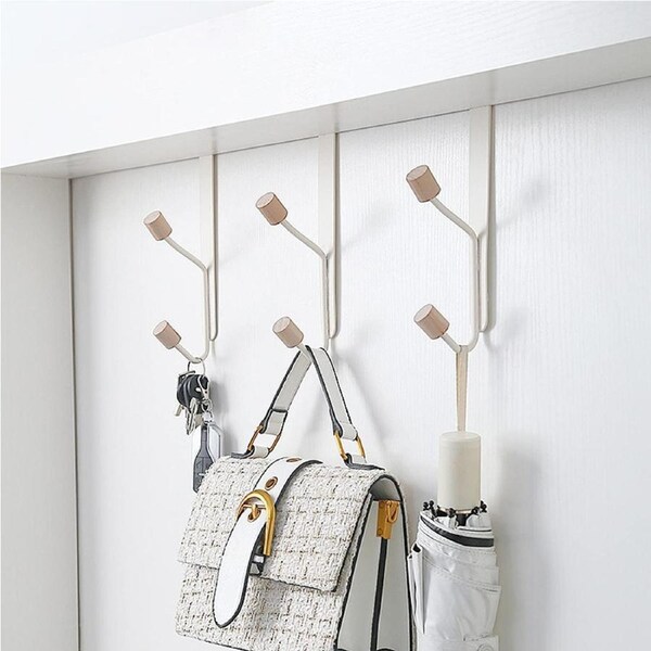 Over Door Hooks Hanger 304 Stainless Steel Double Coat Rack